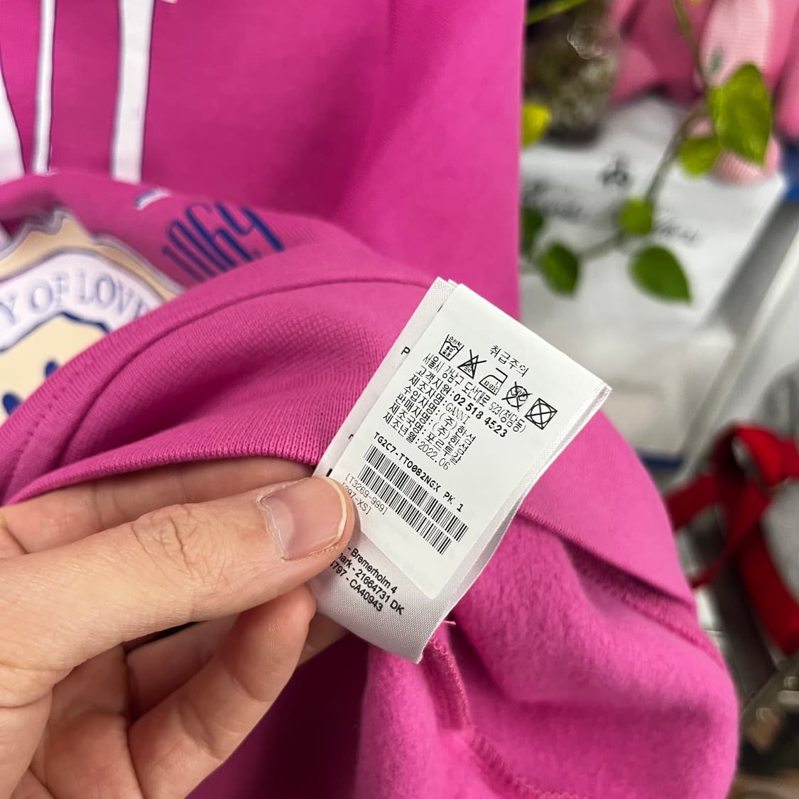 가니 프린팅 맨투맨 새상품 XS 상품이미지5