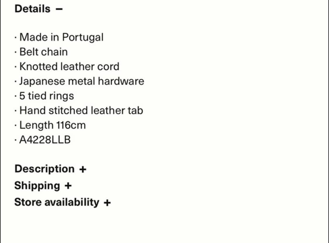 OUR LEGACY Belt 상품이미지3