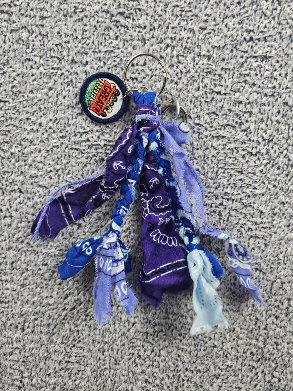 핸드메이드 커스텀 패치 반다나 카라비너 키링 ( OS ) / 10874 상품이미지2