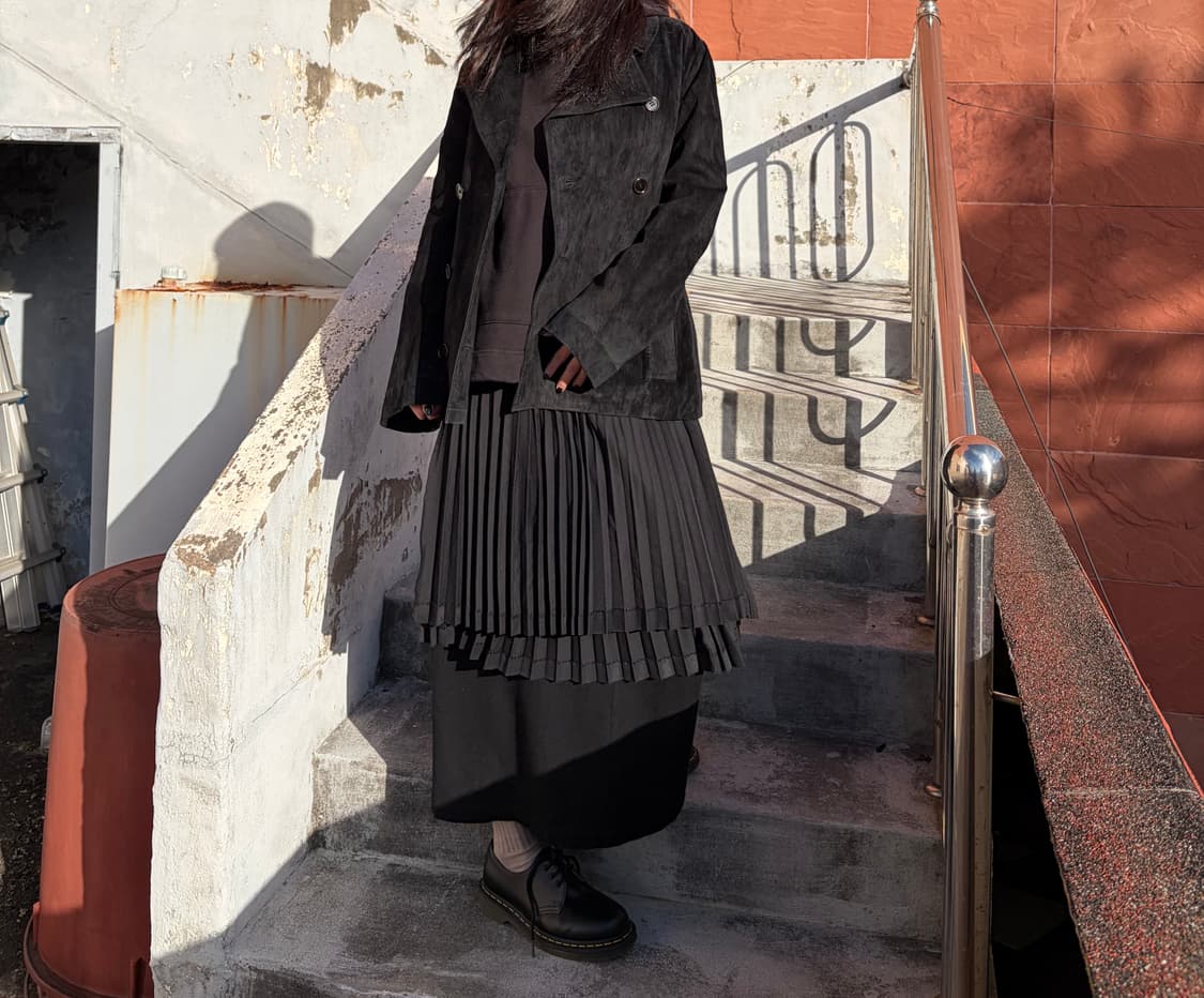 요지야마모토 피그스킨 스웨이드 자켓 상품이미지1