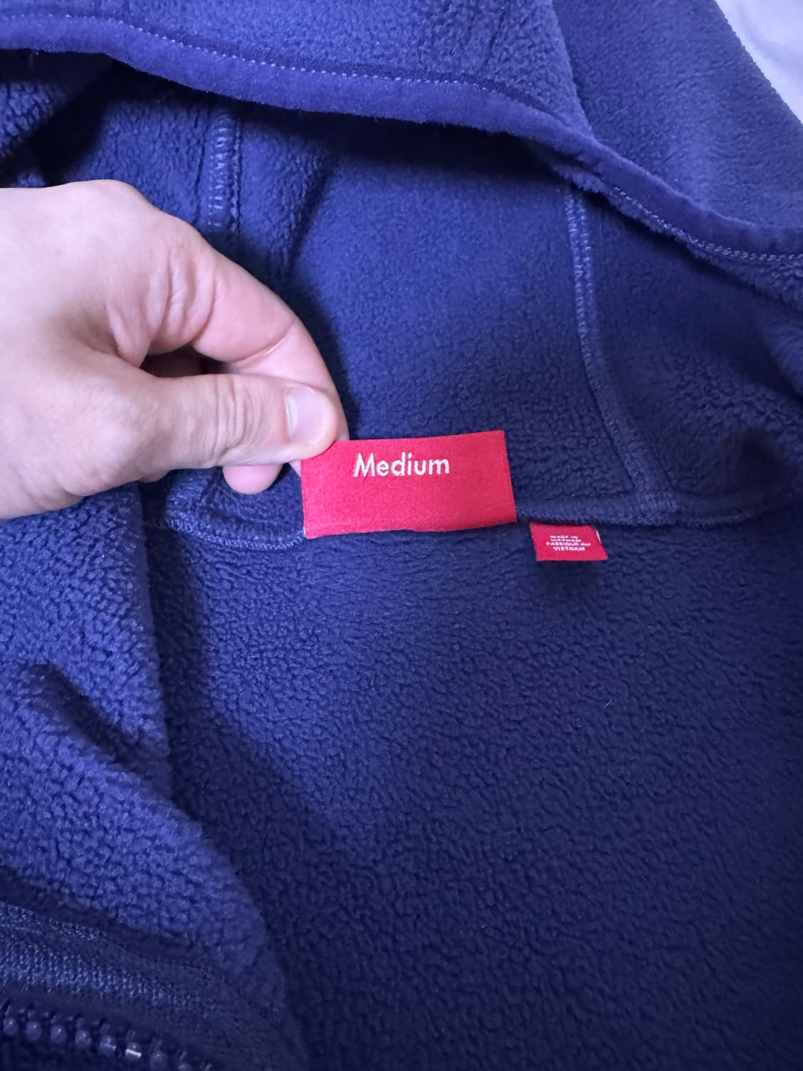 슈프림 폴라텍 하이넥 후드티 미디움 상품이미지3