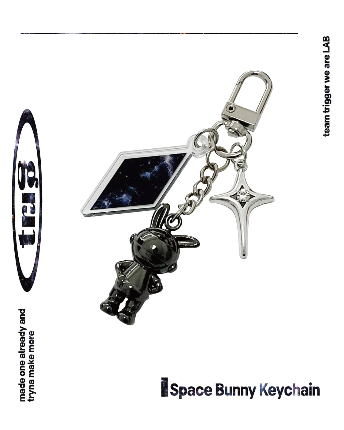 🛸𝐒𝐩𝐚𝐜𝐞 𝐁𝐮𝐧𝐧𝐲🐰 키링 상품이미지1