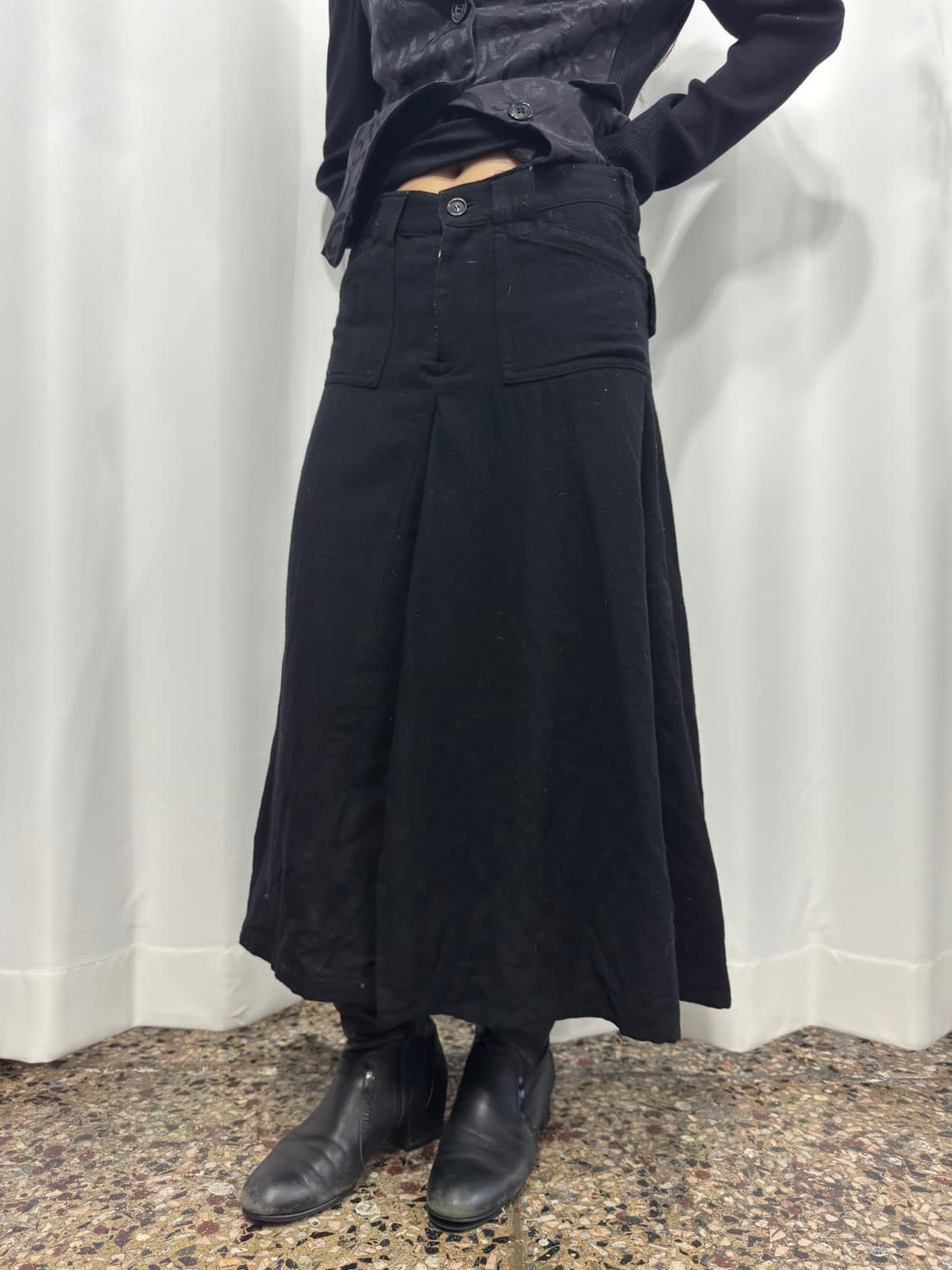 y’s wool midi skirt 상품이미지1