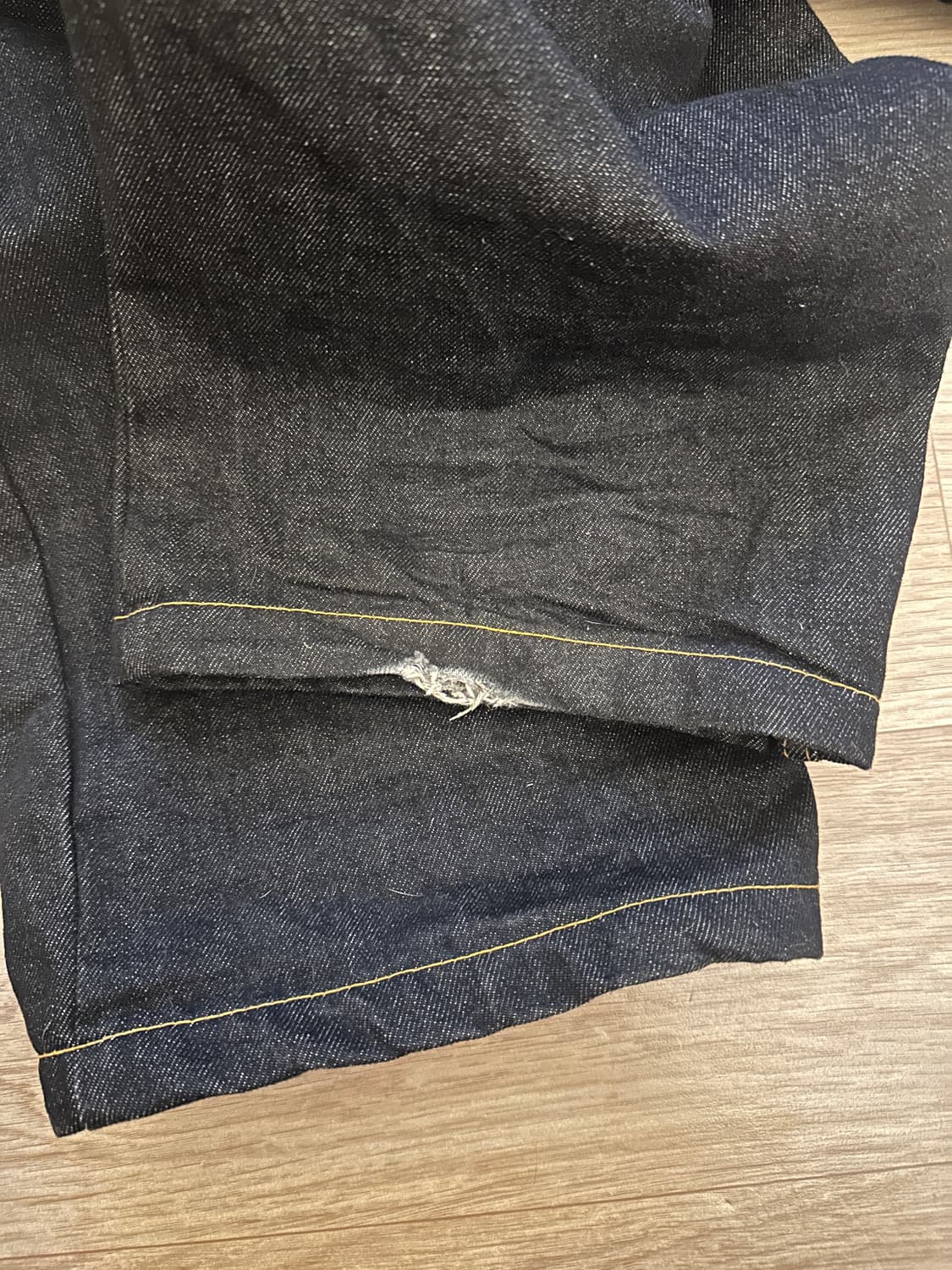 Always(올웨이즈) 로고 생지 데님 팬츠 상품이미지3