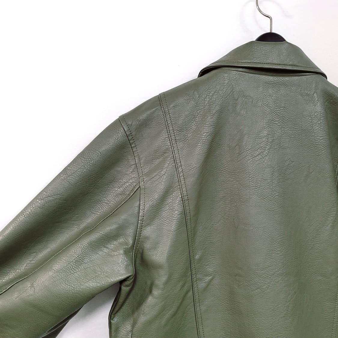 Fallett 팔렛 그린 크렉 레더 자켓 상품이미지6