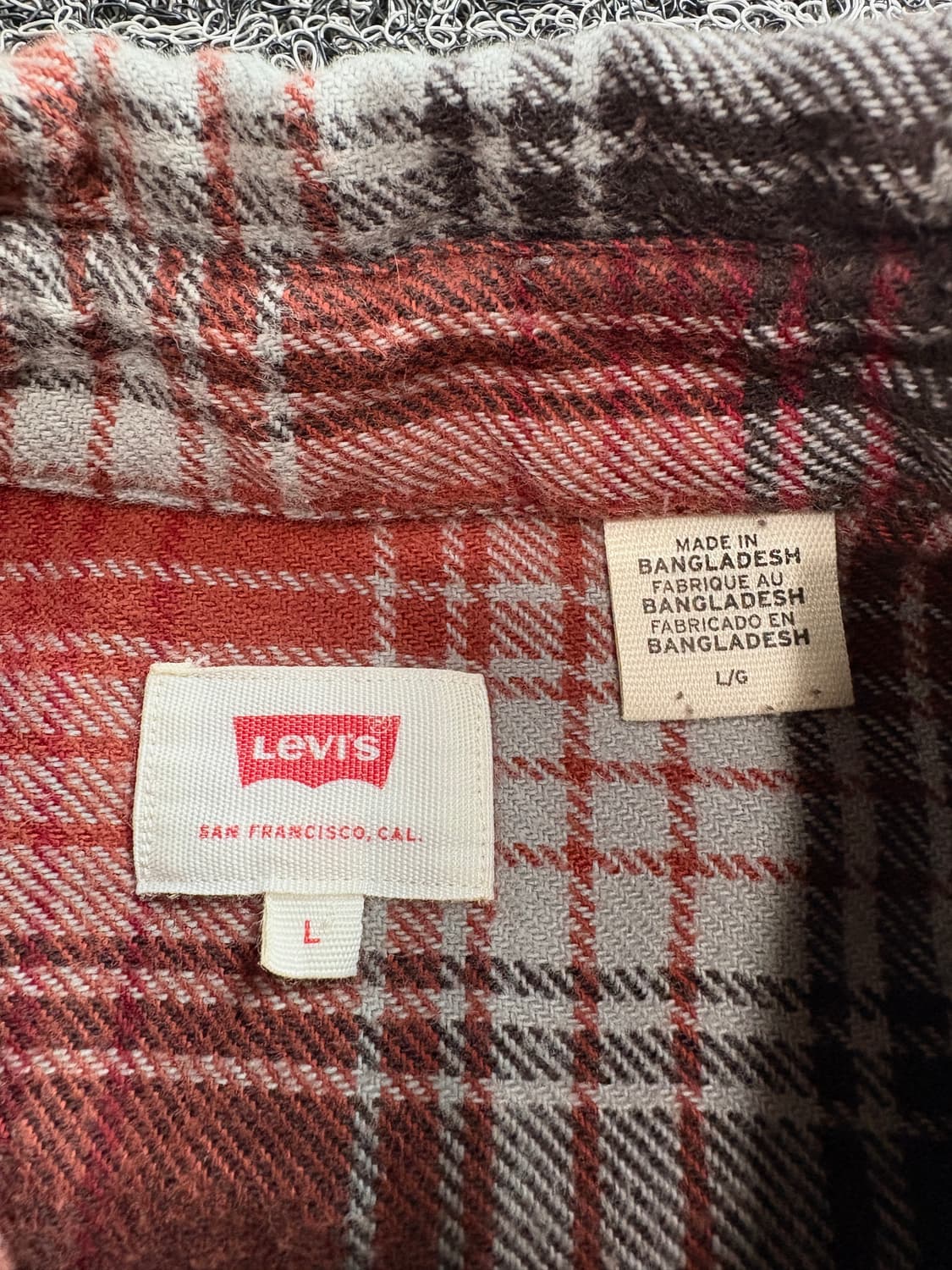 리바이스 아메카지 플란넬 울 패턴 셔츠 4100 상품이미지4