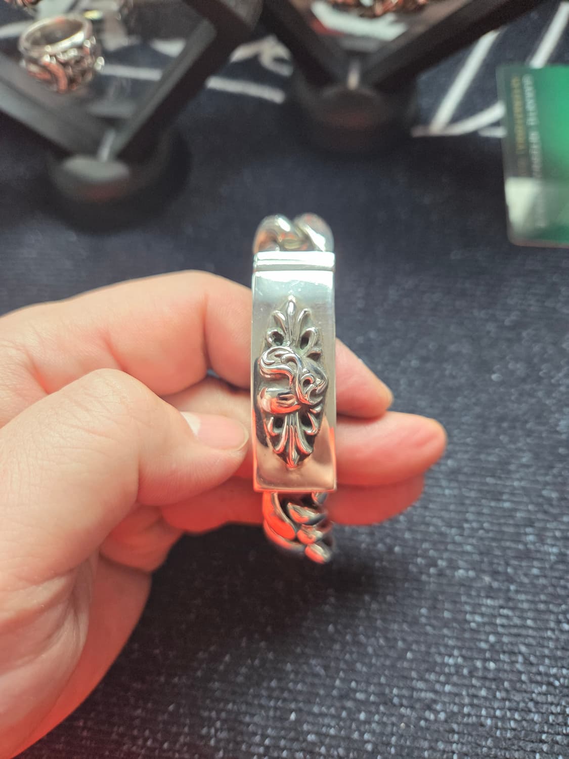 크롬하츠 ID 플로랄 하트 클래식 팔찌(정품) 상품이미지2