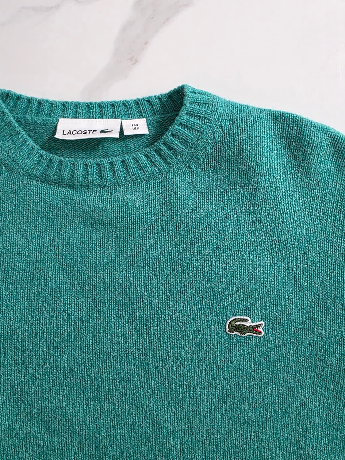 Lacoste / 에메랄드 그린 보카시 니트 상품이미지3