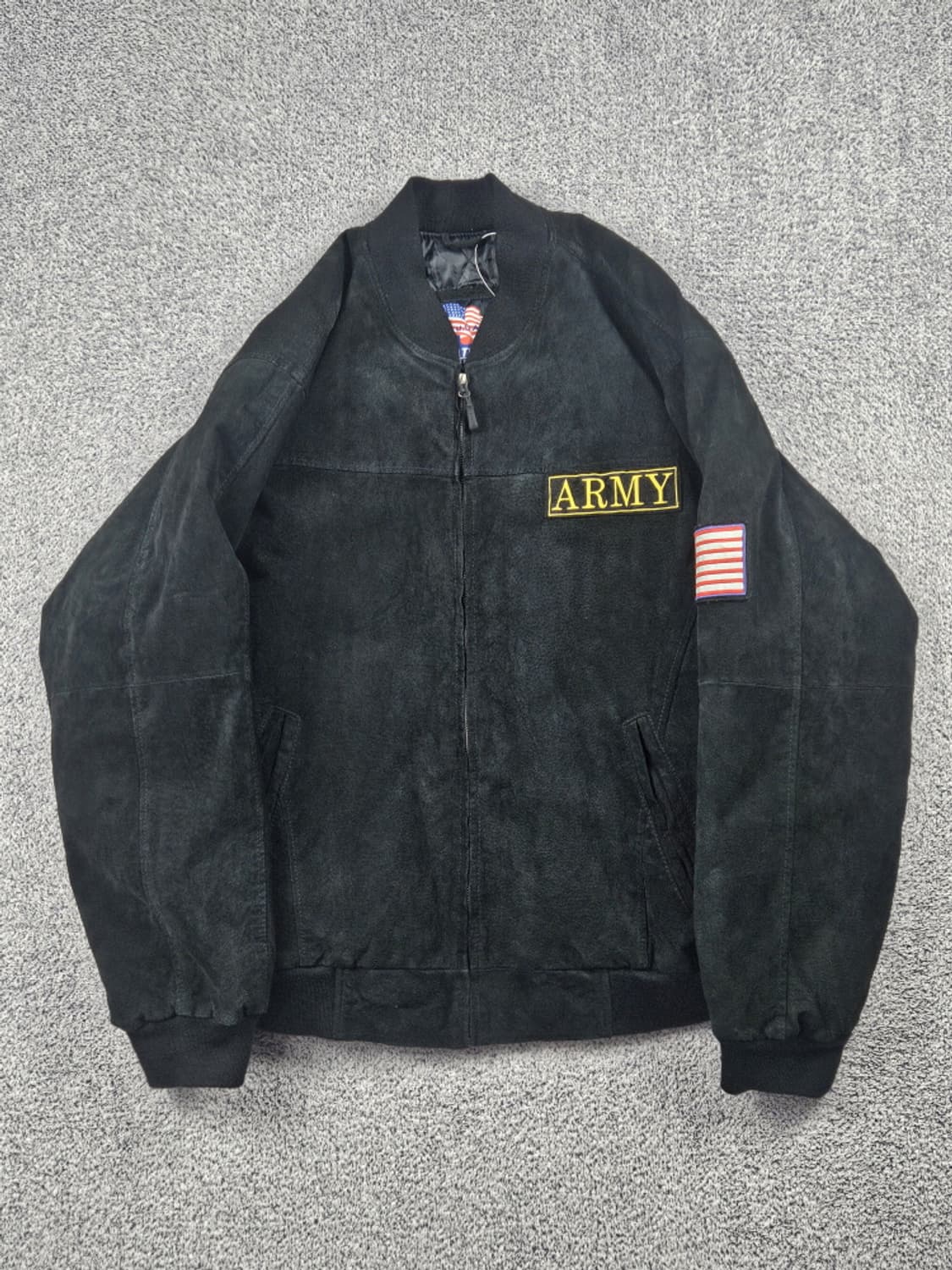 USA 레더 스웨이드 US ARMY 바시티 자켓 (3XL) / 10480 상품이미지3