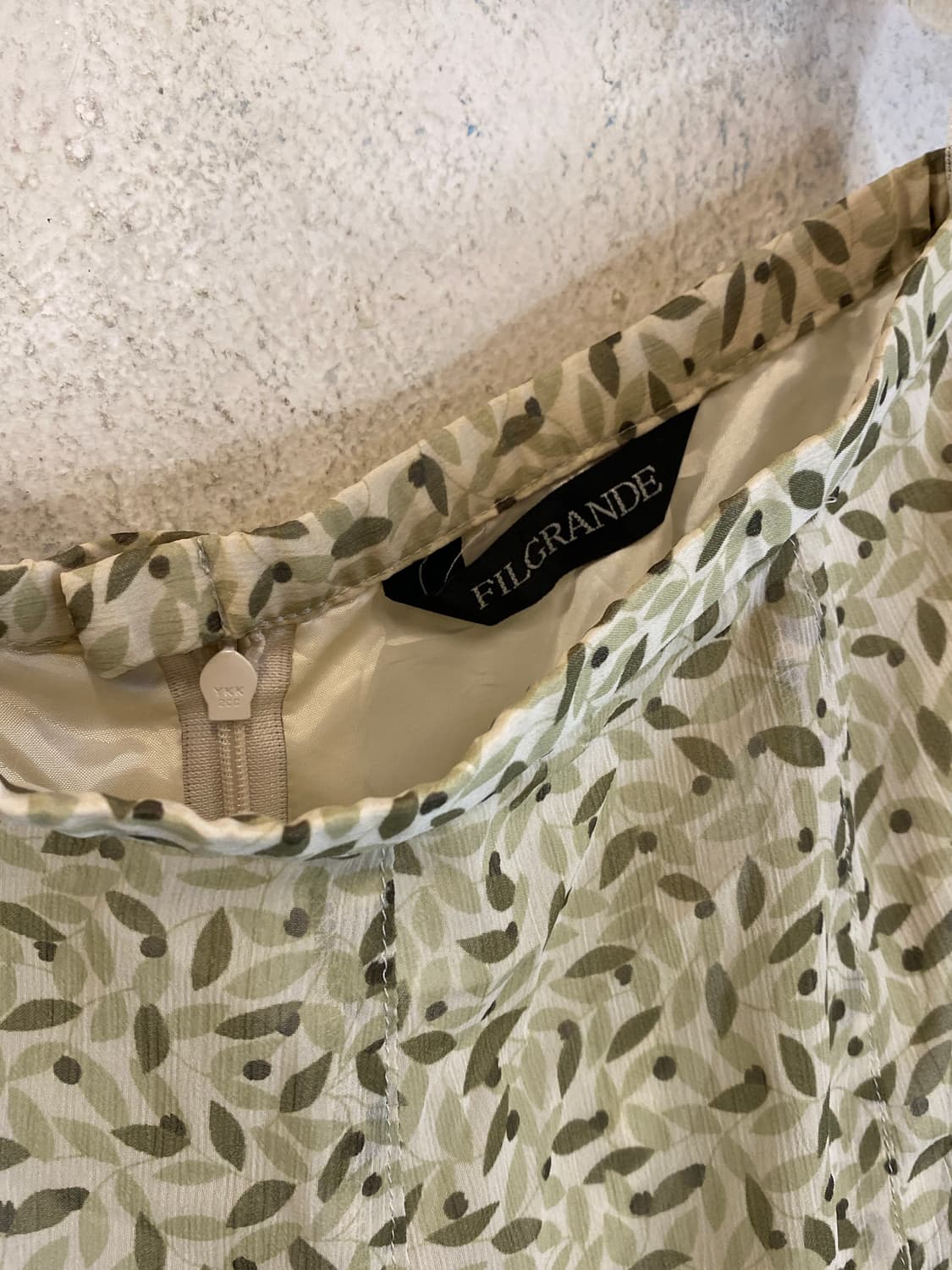 Japan vintage 플라워패턴 롱 스커트 26inch 상품이미지3