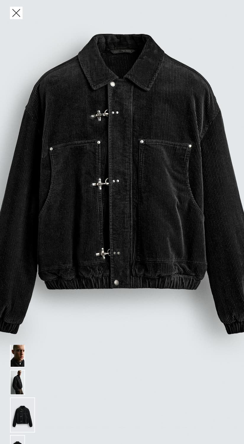 자라 코듀로이 토글 자켓 L 상품이미지1