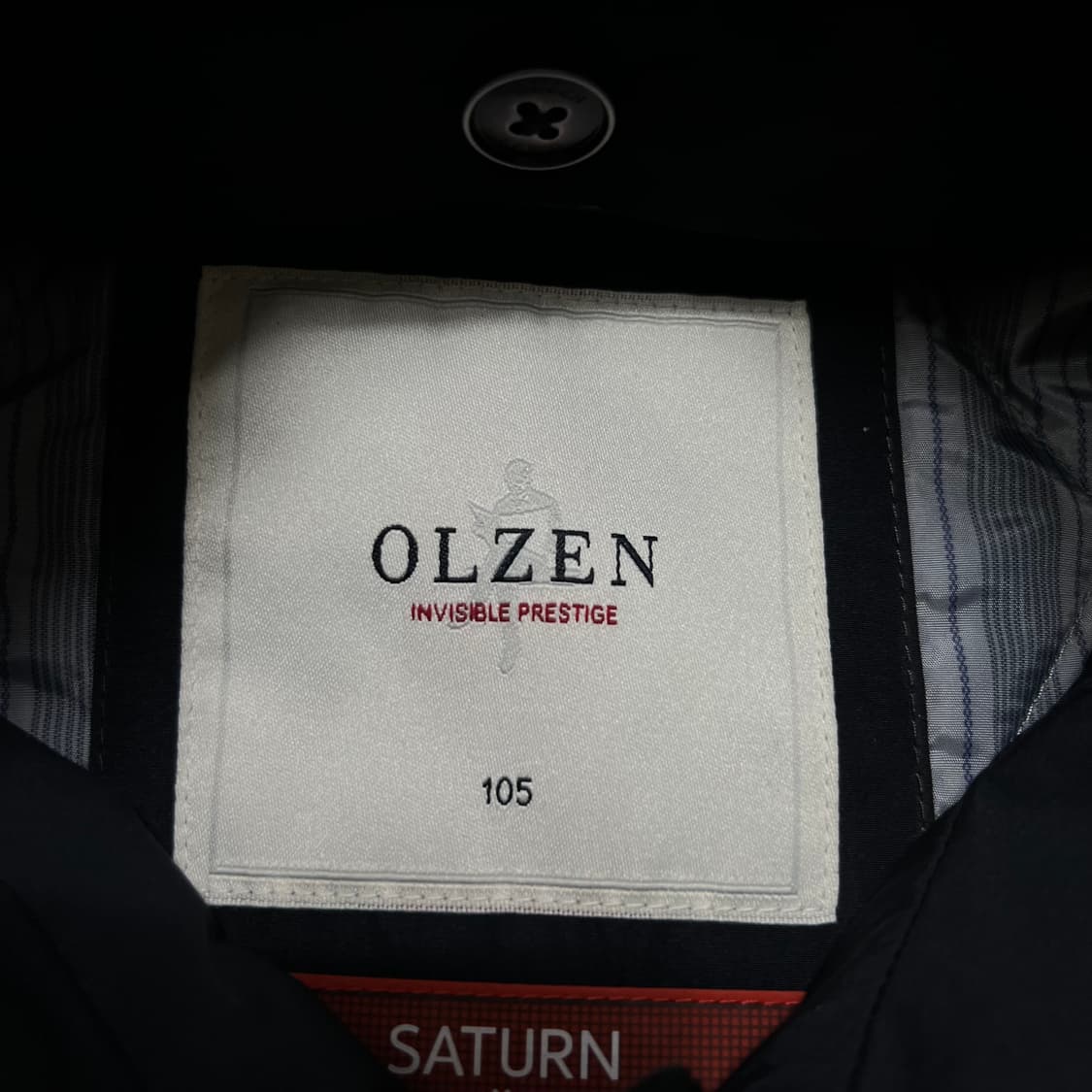 올젠 안감내피 스탠드넥 싱글코트 점퍼 [다크네이비] XL/105 상품이미지4