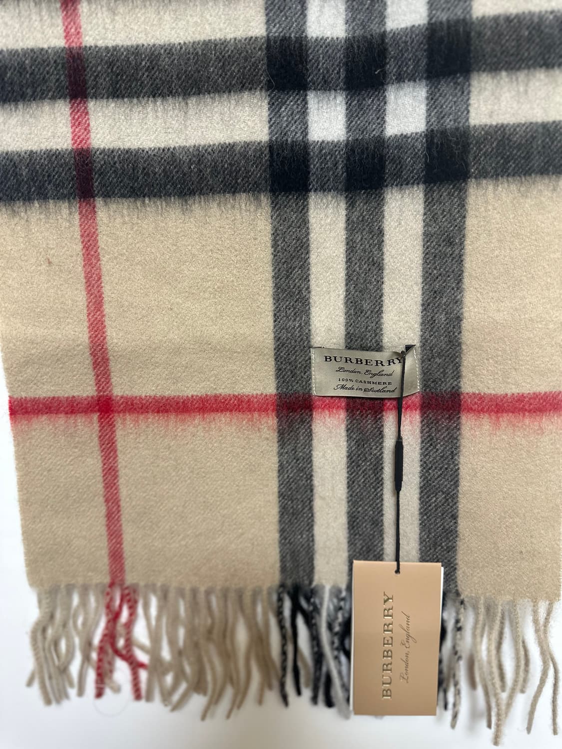 버버리 캐시미어 머플러 연베이지 남여공용 상품이미지2