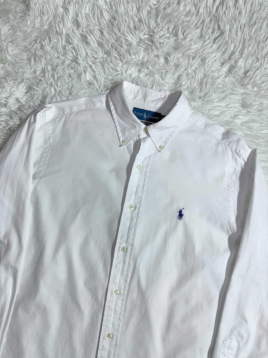 폴로 랄프로렌 네이비 포니 화이트 셔츠  상품이미지4