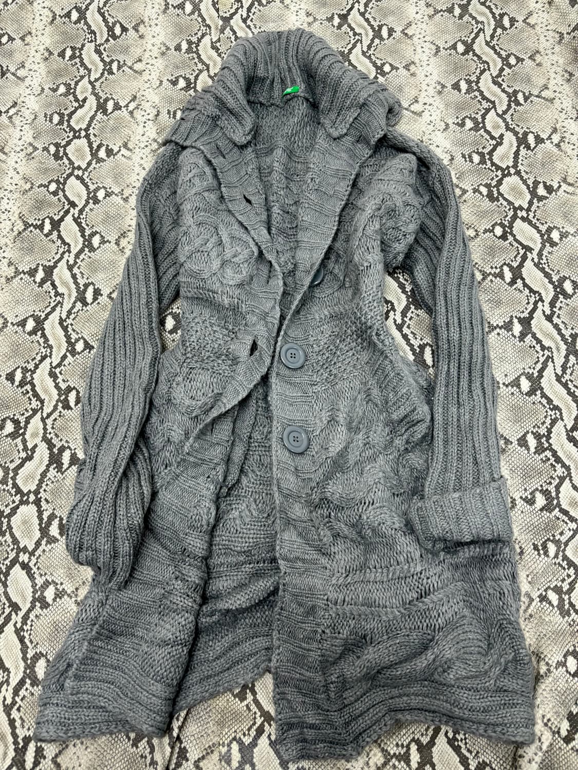 “Vintage” Y2K Mood Long Knit Cardigan 상품이미지1