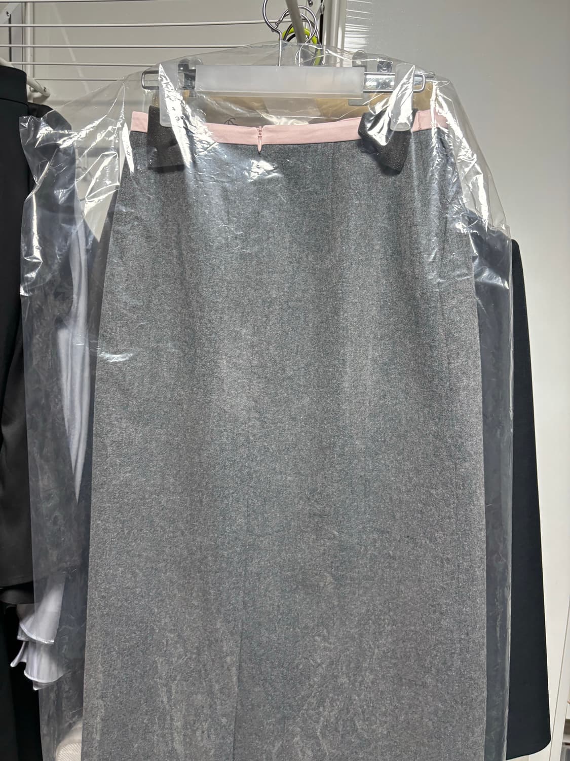 SIE 케일리 타이 울 스커트 차콜그레이 S 사이즈 새상품 상품이미지5