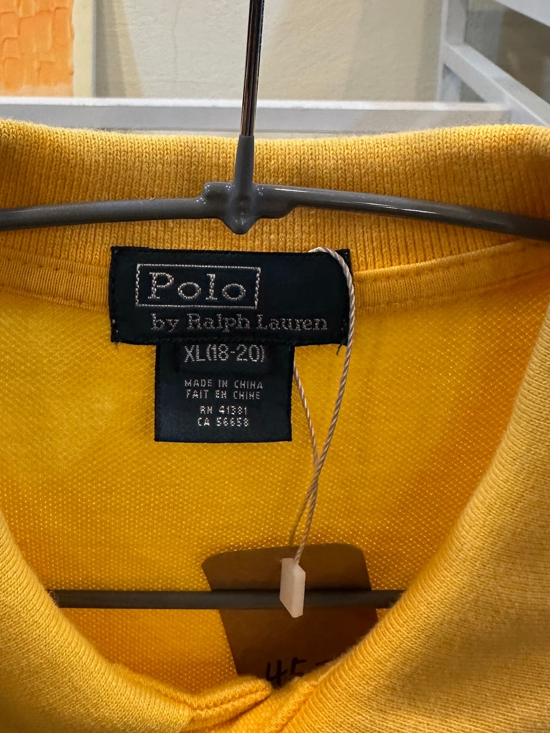 폴로 랄프로렌 빅포니 반팔 카라티 옐로우 XL 상품이미지4