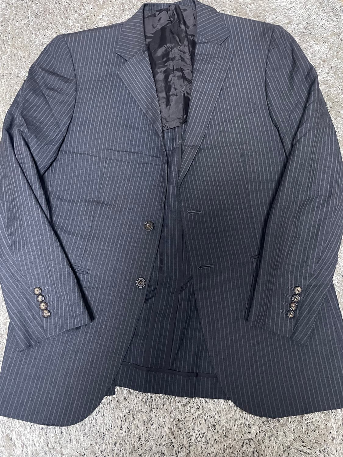 버버리 2버튼 스트라이프 블레이저 사이즈 105 상품이미지1