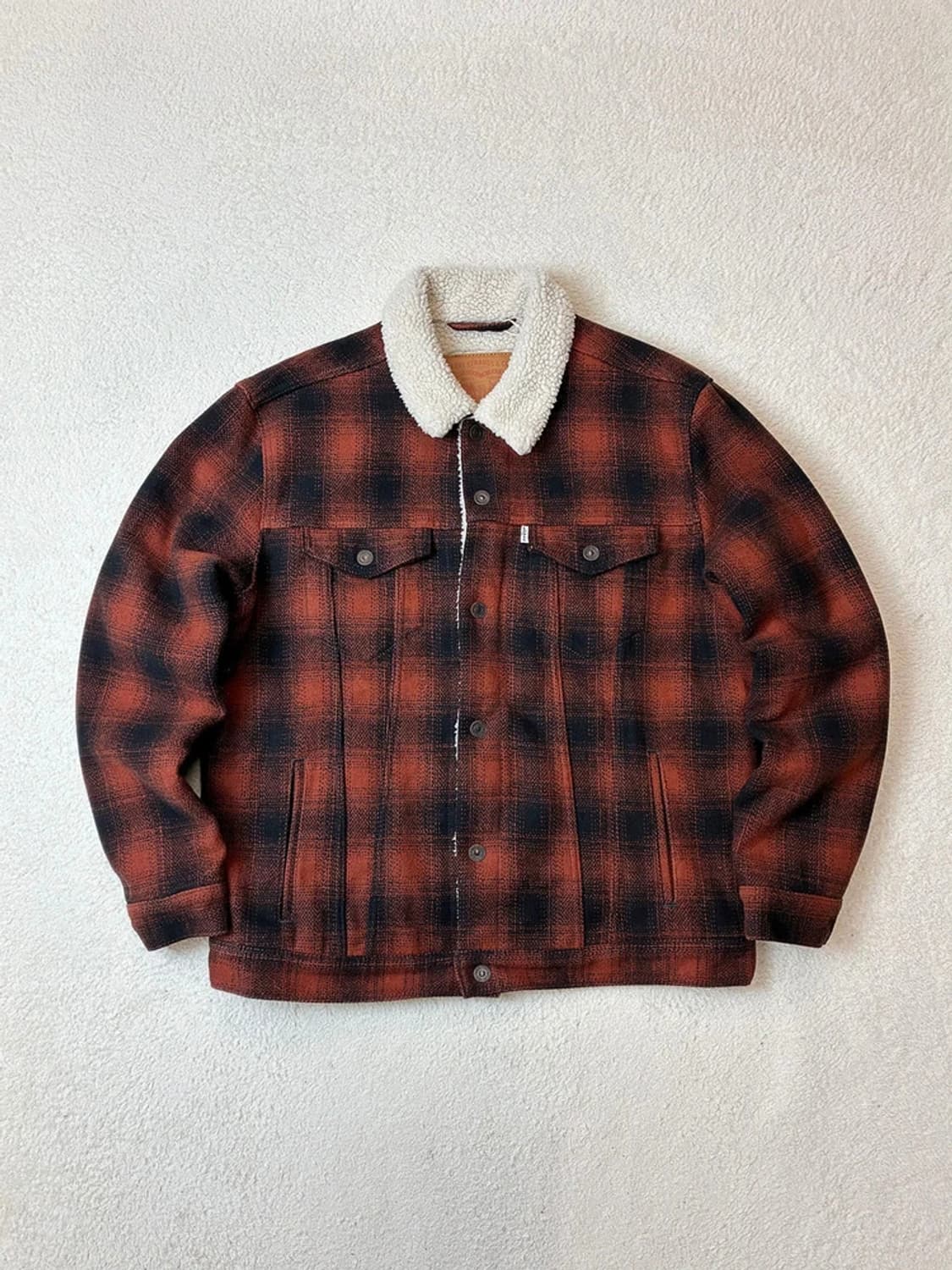 리바이스 00's 쉐르파 타탄체크 트러커 자켓 PN6216 상품이미지1