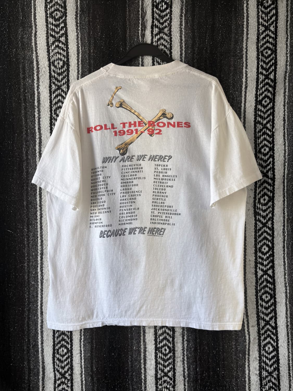 90s Rush 러쉬 ROLL THE BONES 반팔 티셔츠 상품이미지2