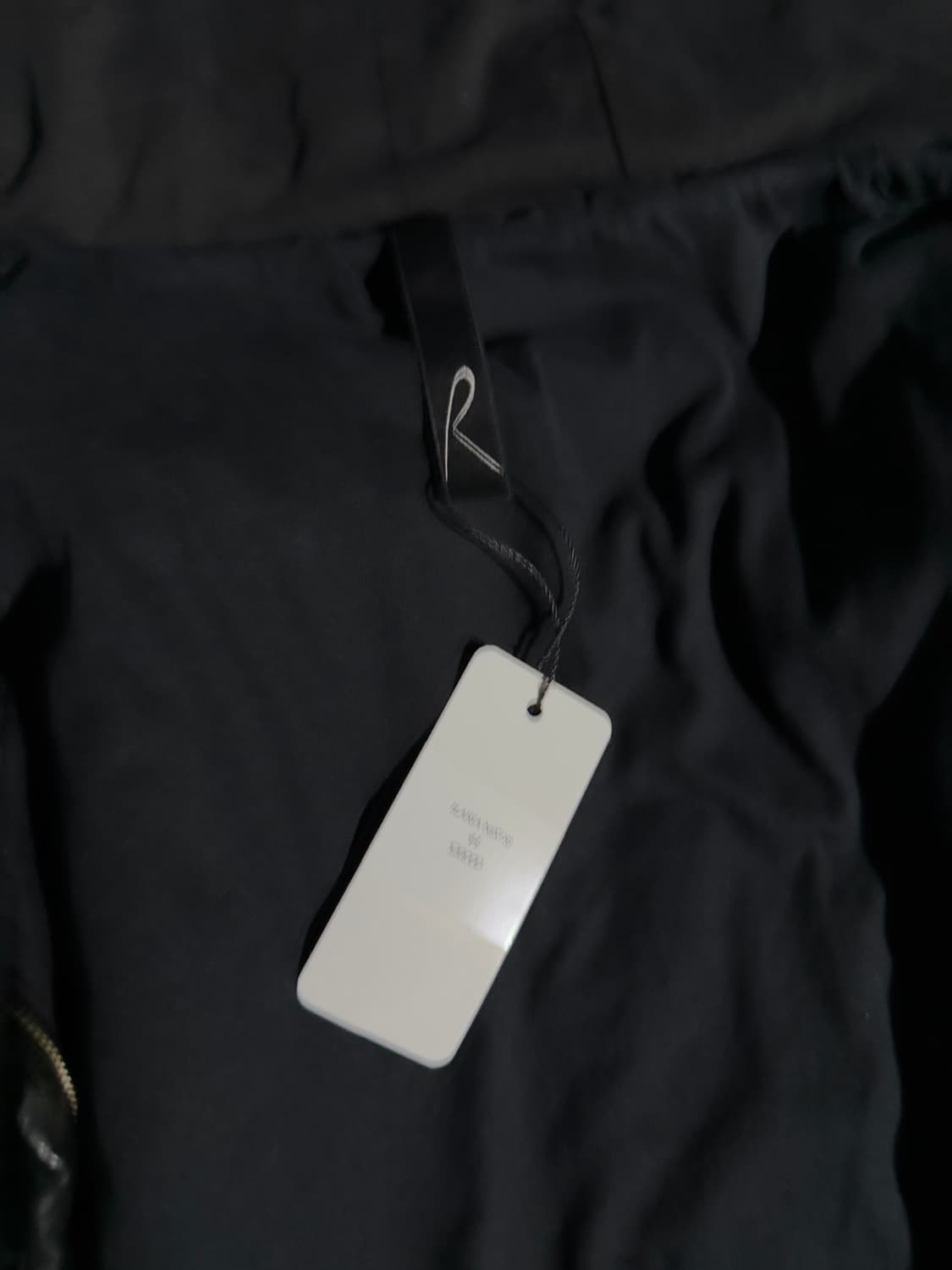 일라리아 니스트리 하이넥 드레이프 레더자켓 상품이미지6