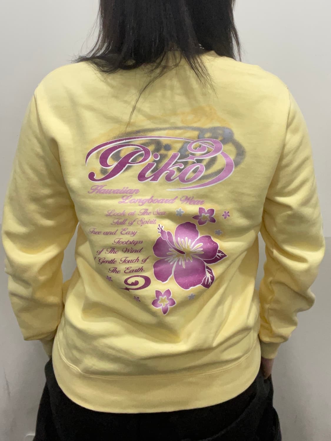 Piko 피코 글리터 히비스커스 빅 프린팅 스웻셔츠 상품이미지1