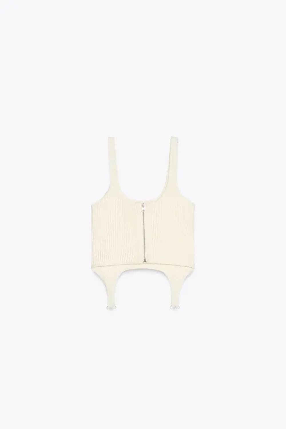 (새상품) ZARA 자라 코르셋 니트탑 상품이미지6