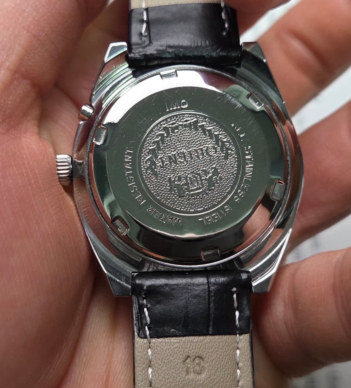 레어] 빈티지 오리엔트 브롱코 입체다이얼 한자 데이데이트 수동 메커니컬 상품이미지6