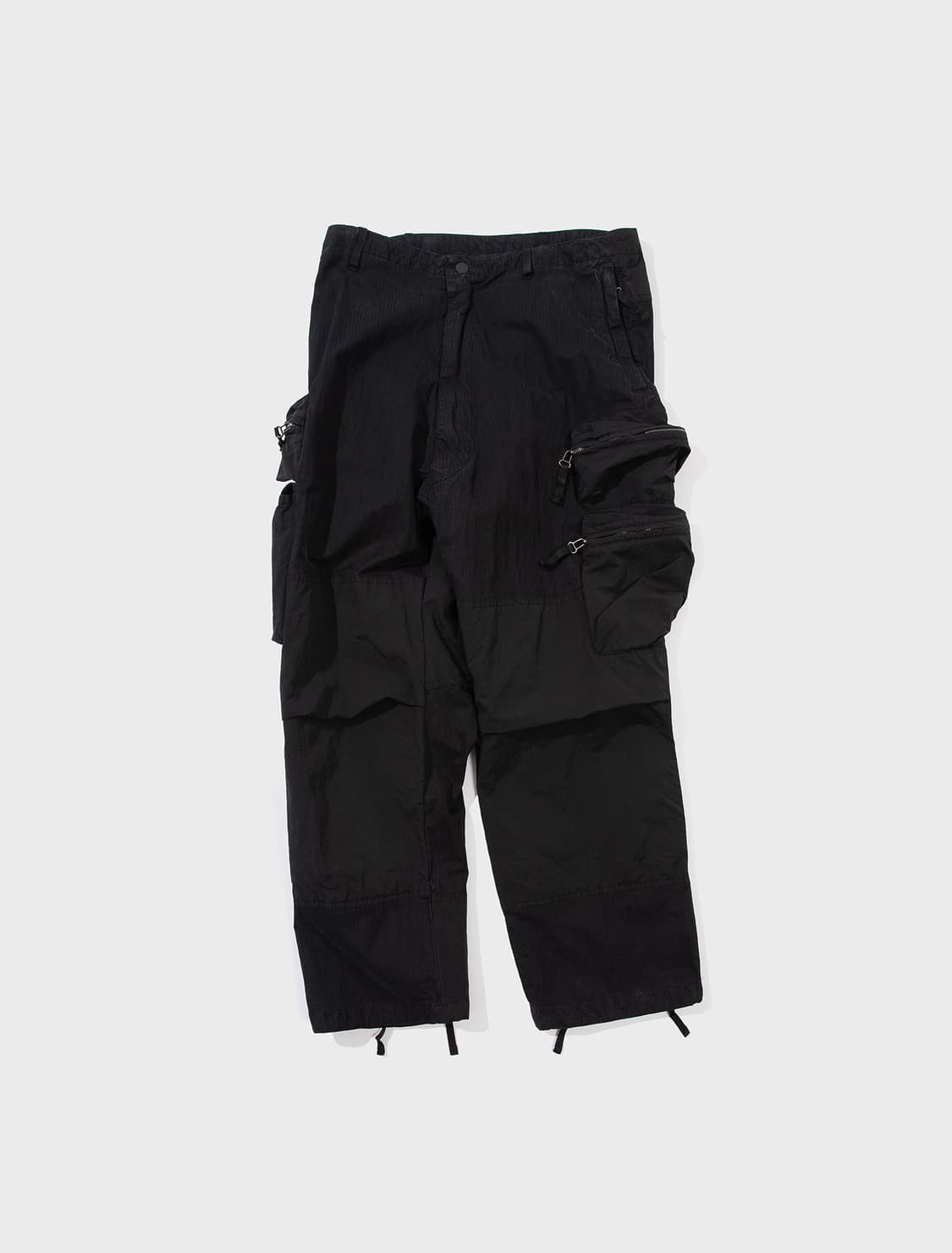 (새상품) 네멘 라이즈 멀티포켓 파라슈트 팬츠 잉크 블랙 상품이미지1