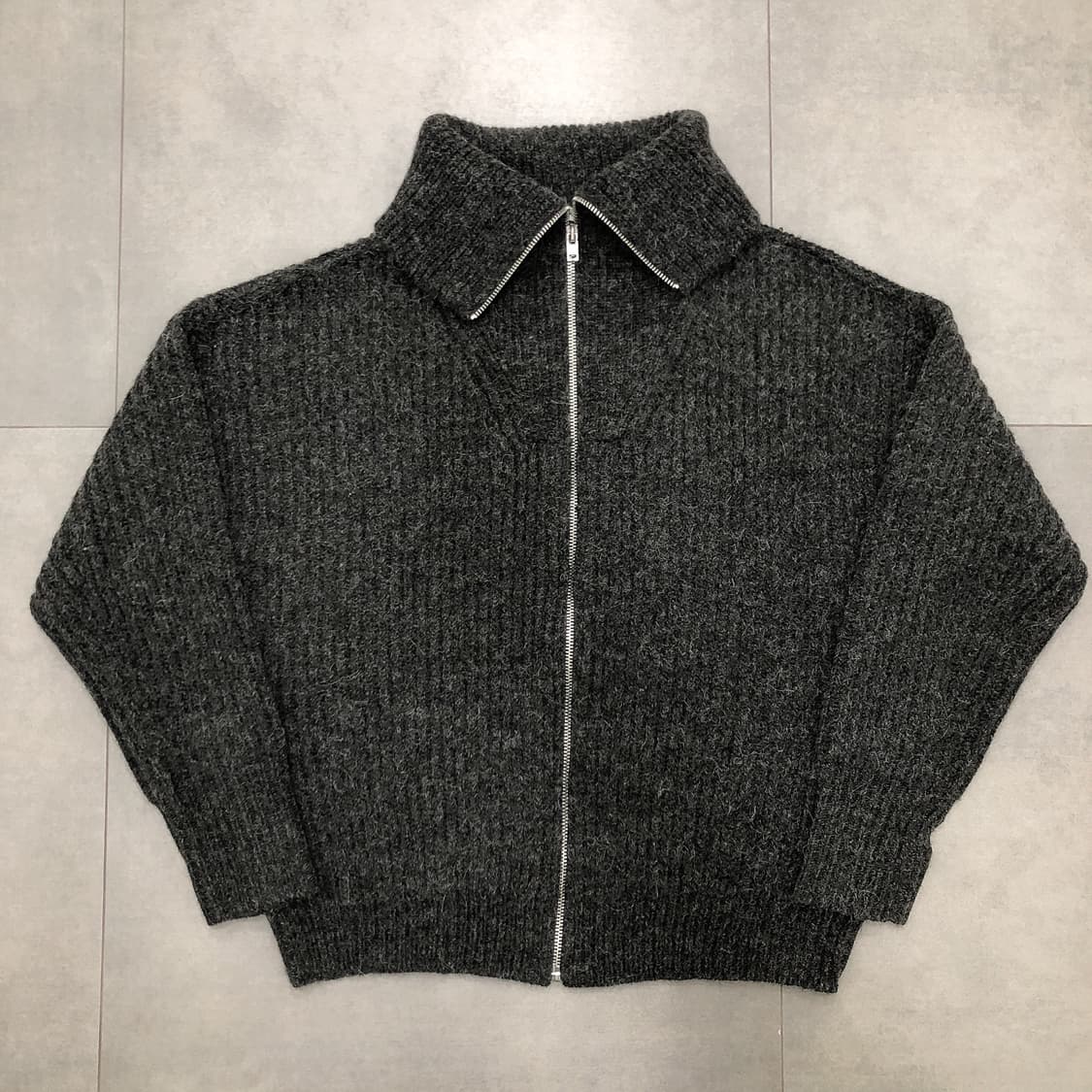 르메르 이태리 알파카 야크 집업 니트 스웨터 가디건 M 상품이미지3