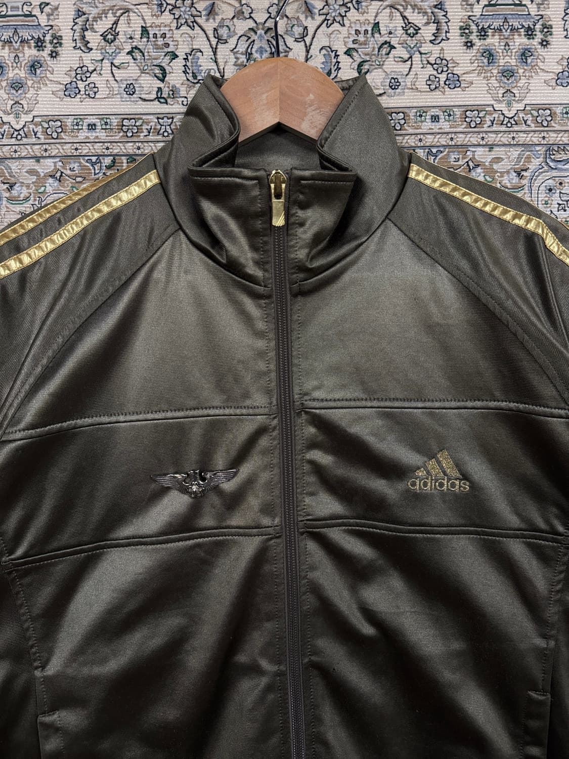 아디다스 카키 골드 Y2K 뱃지 트랙탑져지1607 상품이미지2