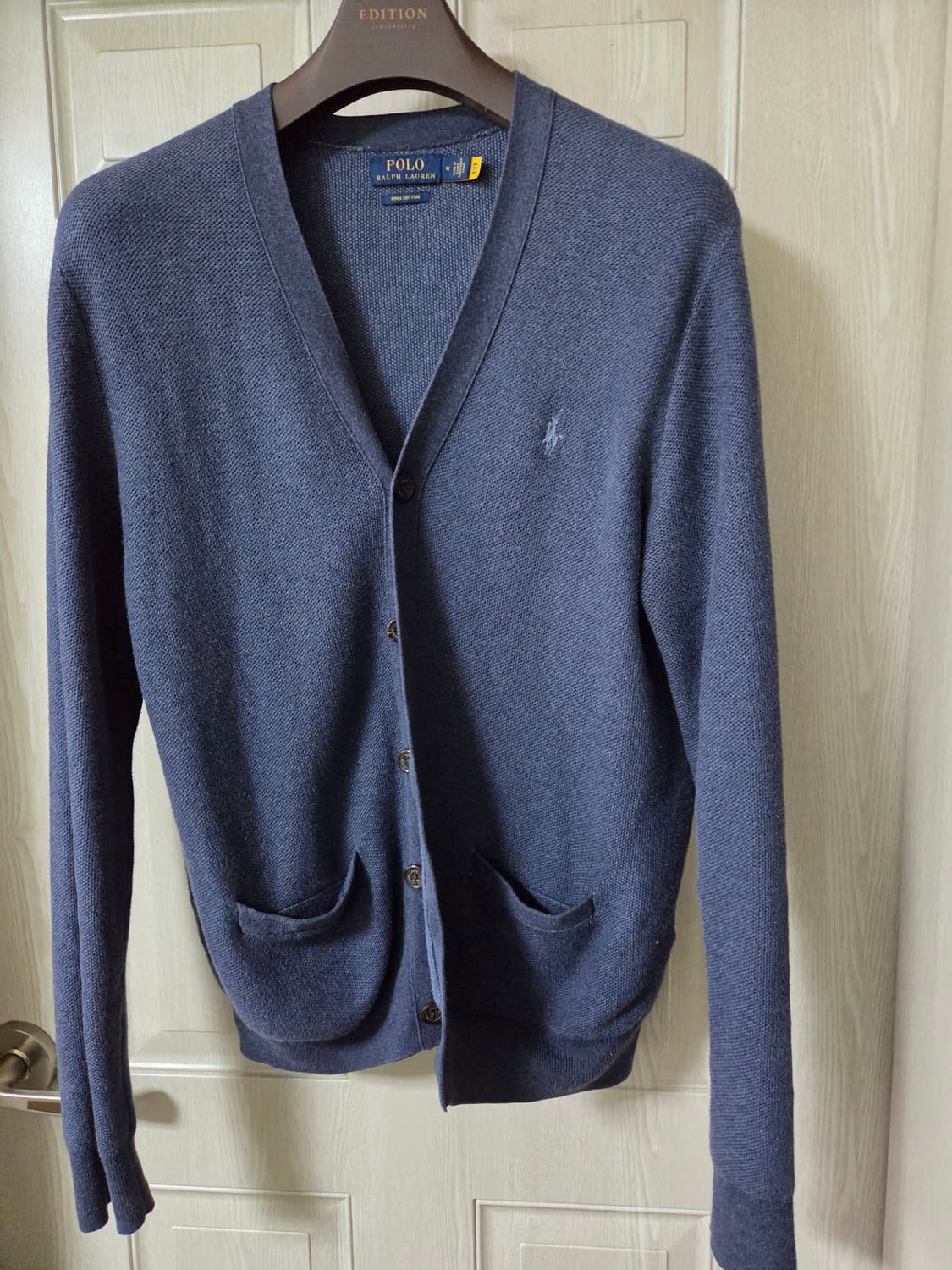 [QR정품] 폴로 텍스쳐 피마코튼 가디건 M 상품이미지1