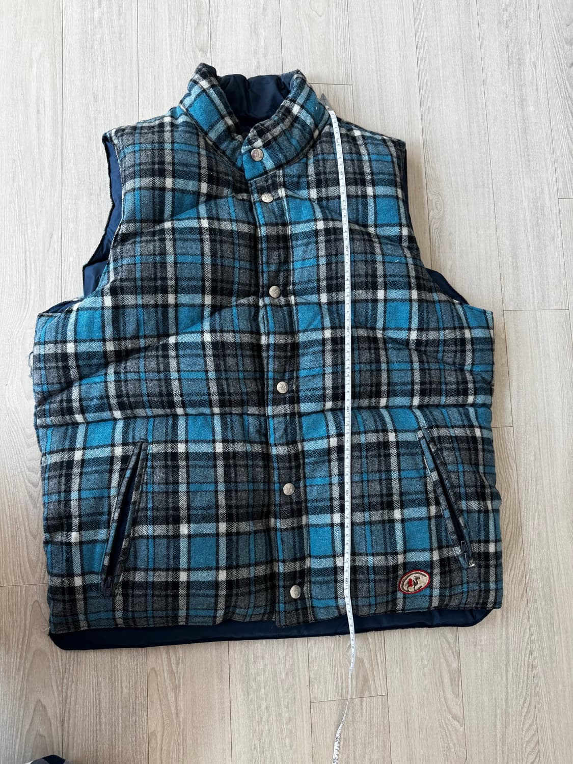 빈티지 카멜 다운 베스트 네이비 상품이미지9