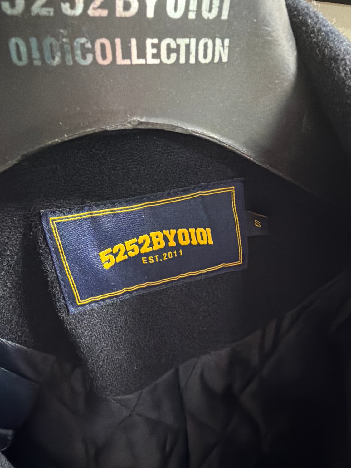 오아이오아이 GRAND PALAIS 울 코트 네이비 상품이미지2