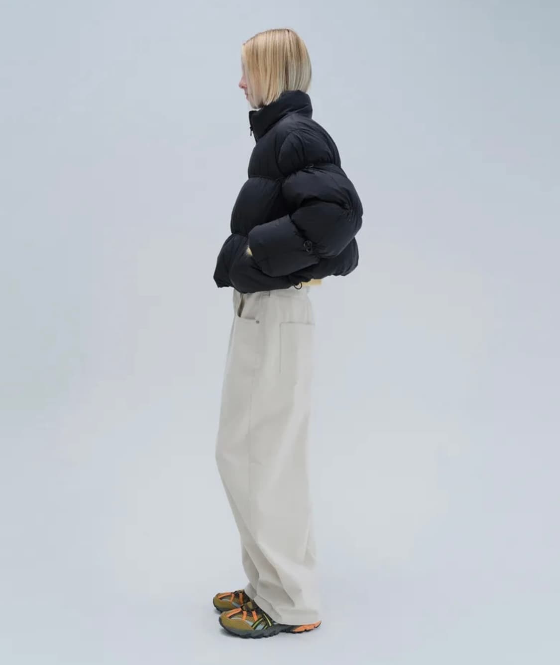 다이애그널 패딩 STOPPER SHORT PADDING (black) 상품이미지5