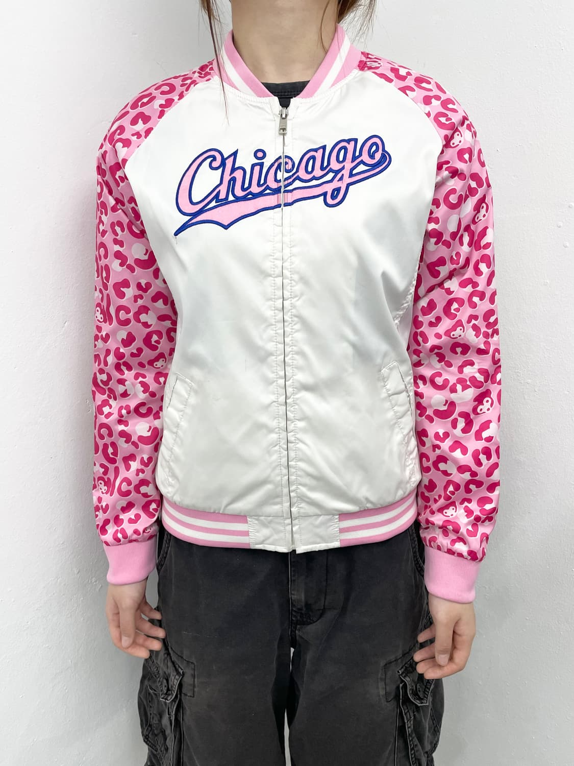 MLB 시카고 갸루 핑크 레오파드 스카잔 상품이미지2