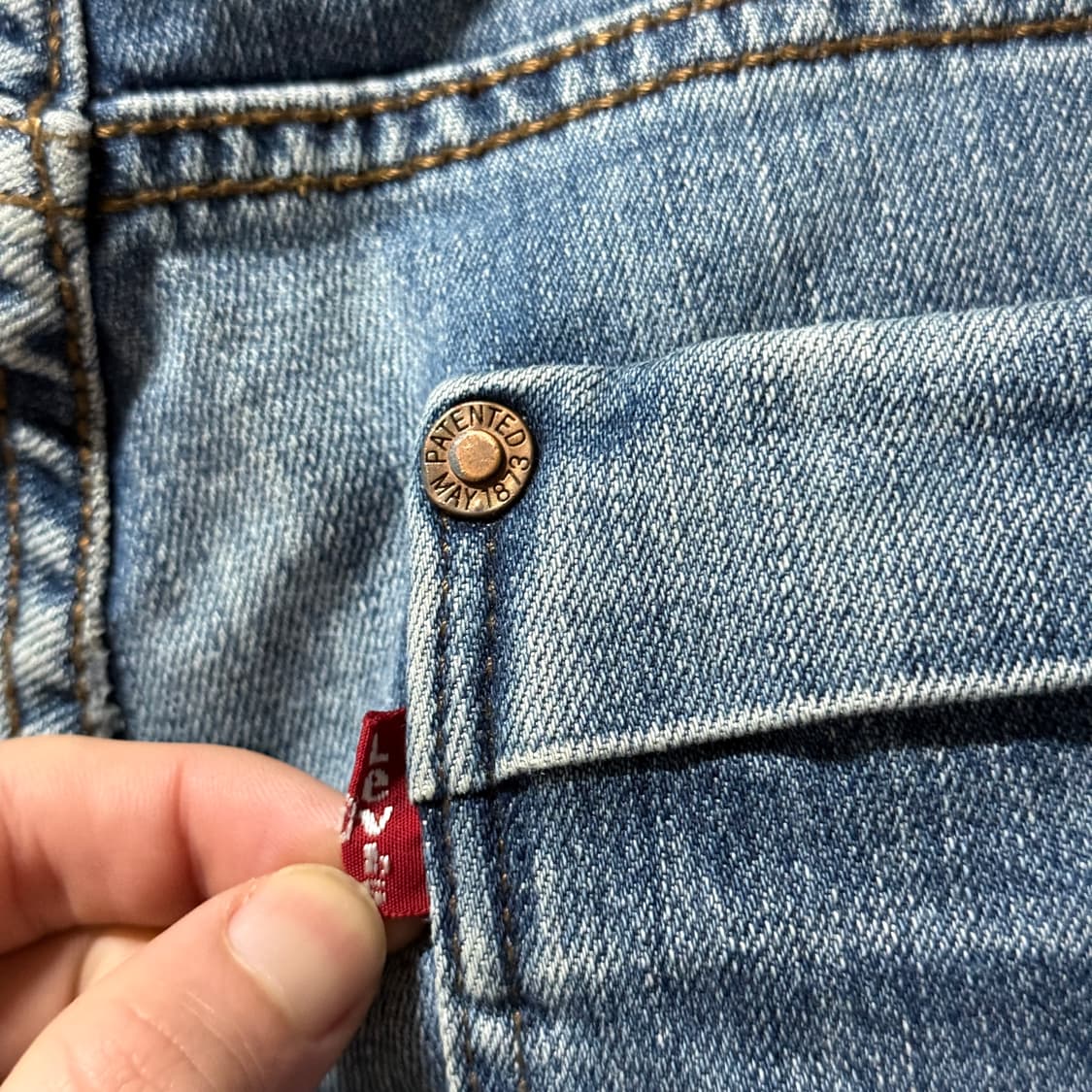 리바이스 오리지널 레더탭 514 데님 팬츠 상품이미지7