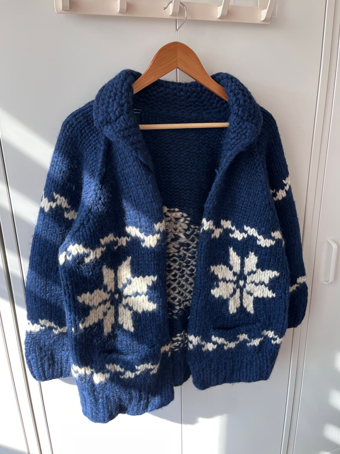 Vintage 눈꽃 토끼 헤비울니트 리얼 코위찬 상품이미지5