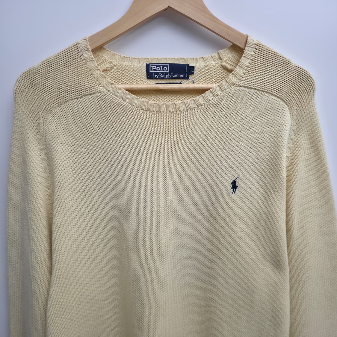 [L] 폴로 랄프로렌 아이보리 니트 상품이미지2