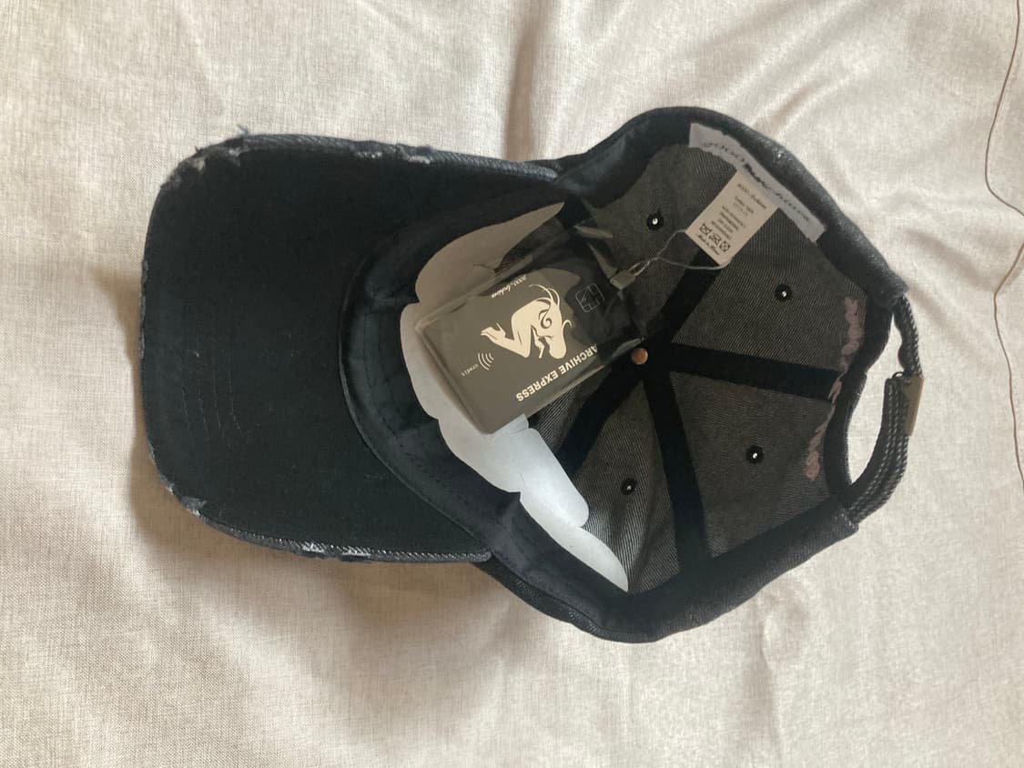 2000아카이브스 SPIKE ADDICT CAP (BLACK DENIM) 상품이미지6