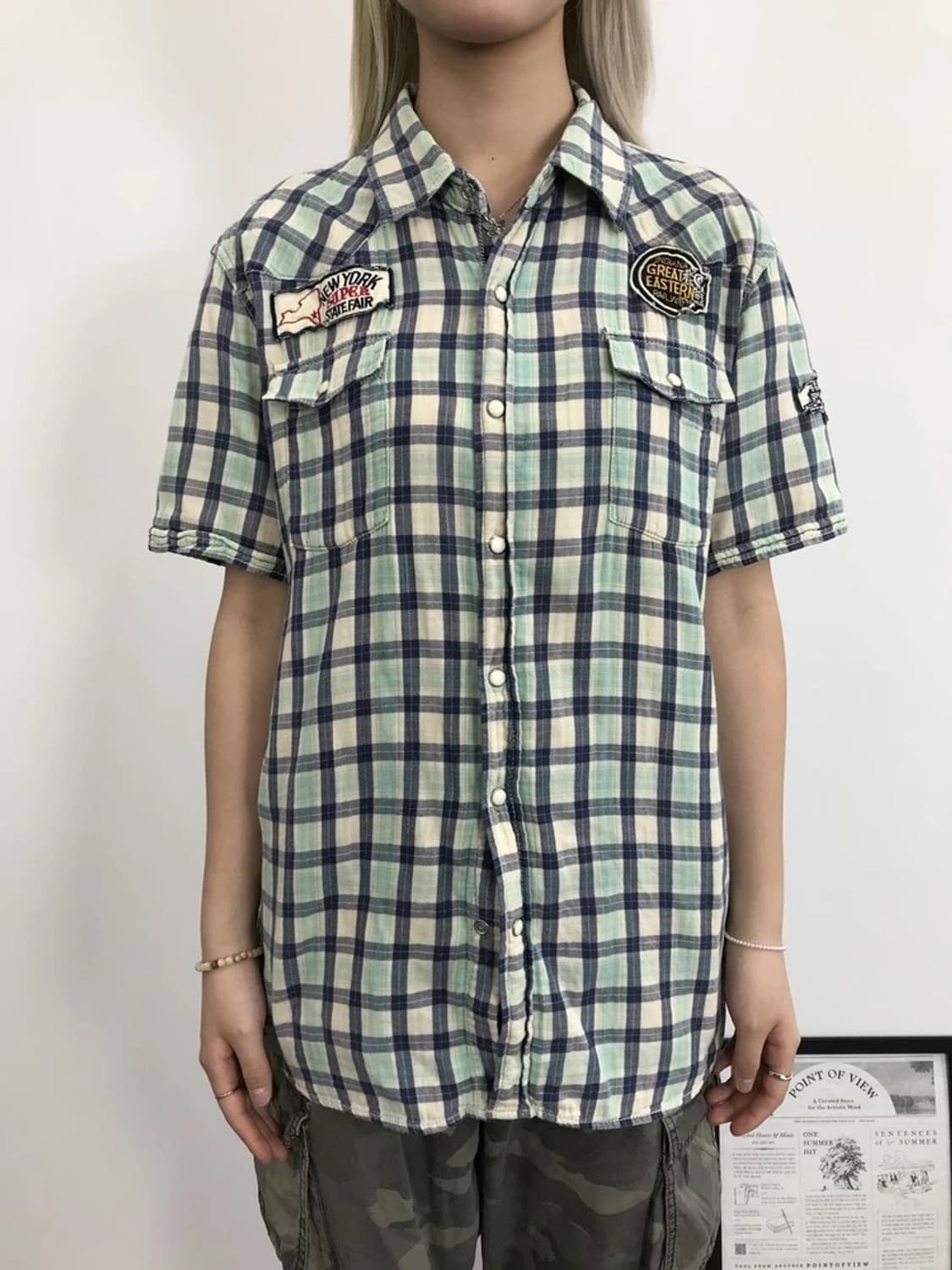 Luckystore Gallery Patch Plaid Shirt  상품이미지2