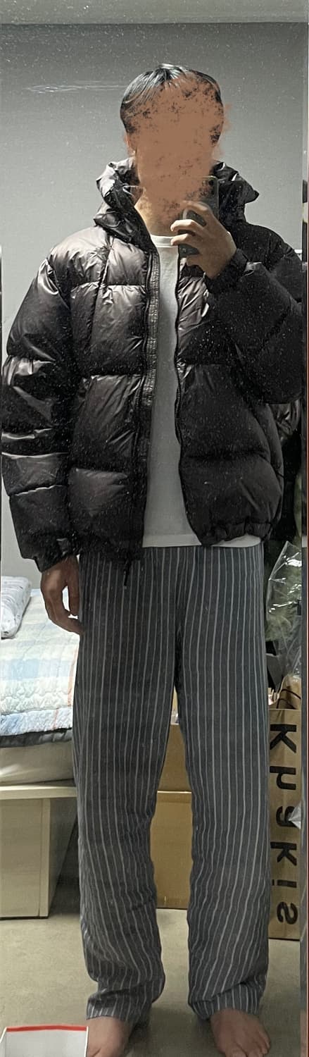 골드윈 퍼텍스 퀀텀 패딩 다운 로고 버전 L 딥 브라운 상품이미지7