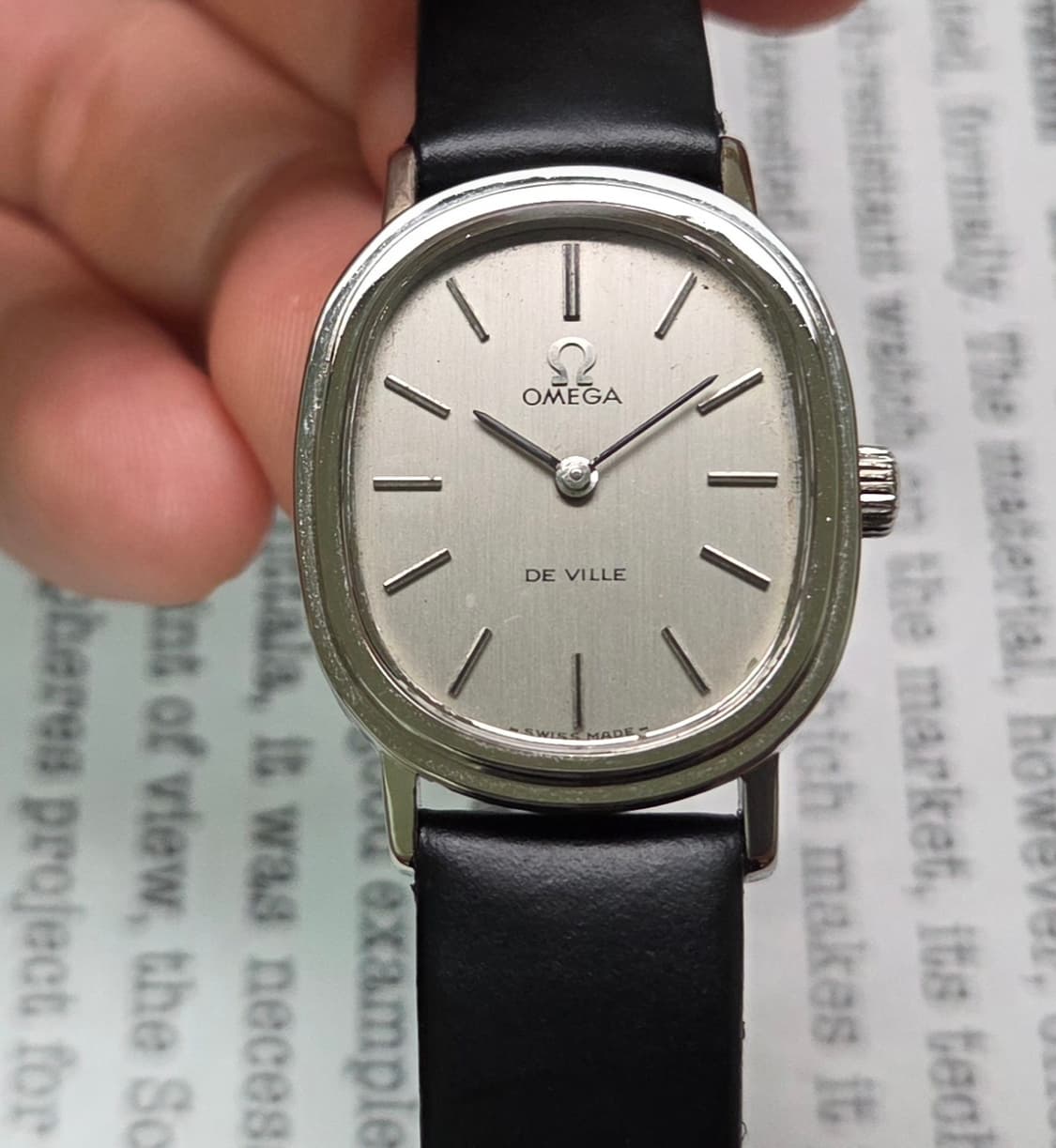 빈티지 오메가 드빌 엘립스 순정 실버다이얼 수동 메커니컬 여성용 상품이미지10