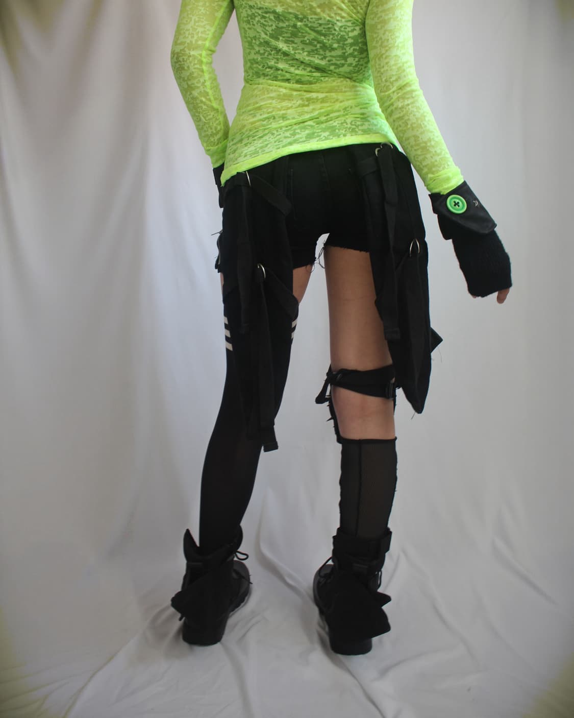 Tech B-Ear utility pocket black shorts 상품이미지6