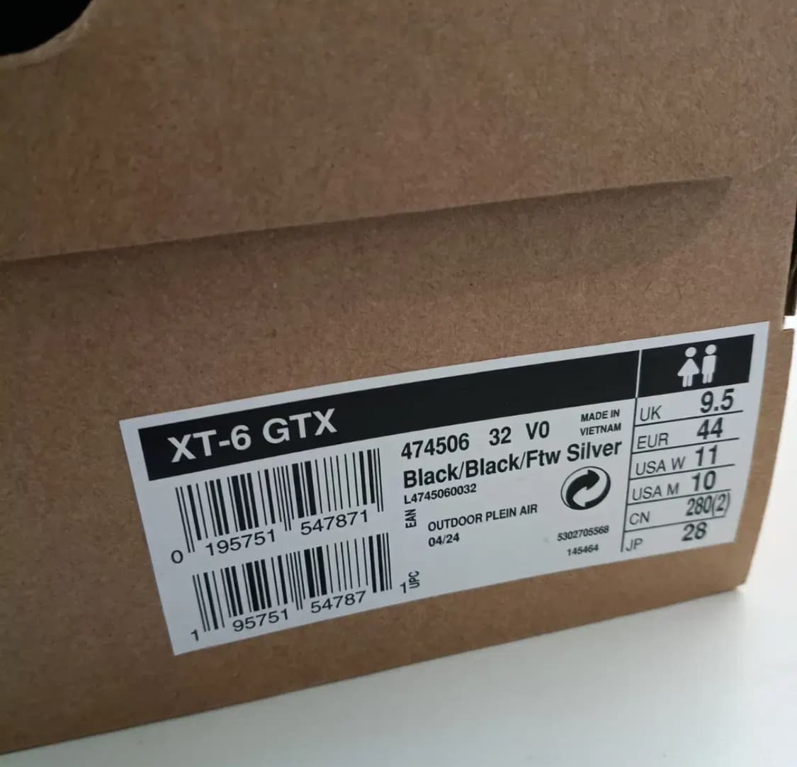 살로몬xt-6 gtx 블랙 실버 280 상품이미지8