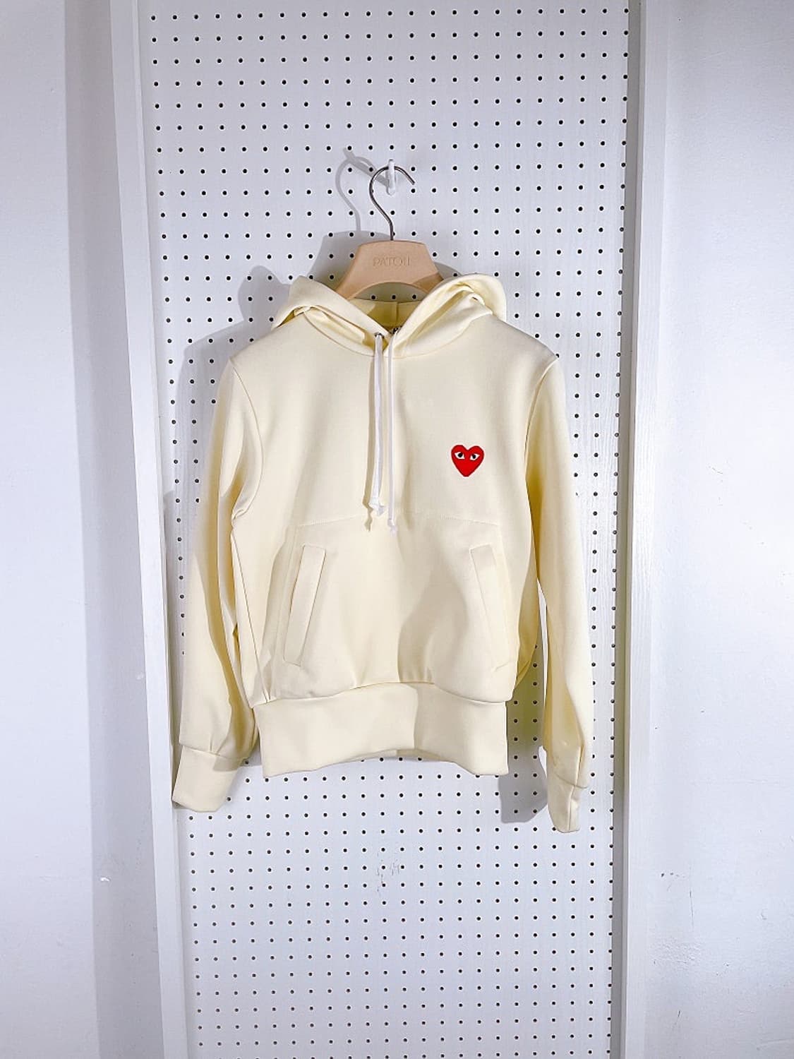(정품/새상품) 꼼데가르송 여성 캥거루 후드 아이보리 상품이미지1