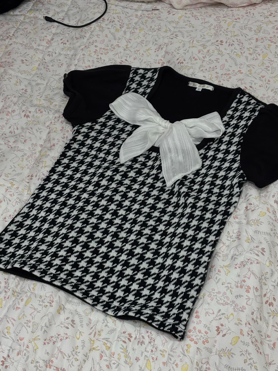 하운드체크 블랙 로걀탑 오네갸루 히메갸루 상품이미지1