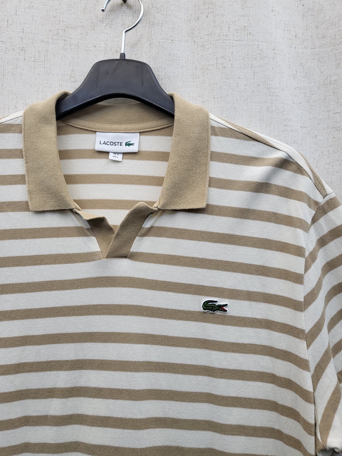라코스테 스트라이프 반팔 카라티 상품이미지3