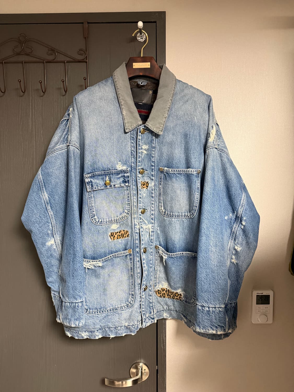 R13 오버사이즈 데님 자켓 xl 상품이미지1