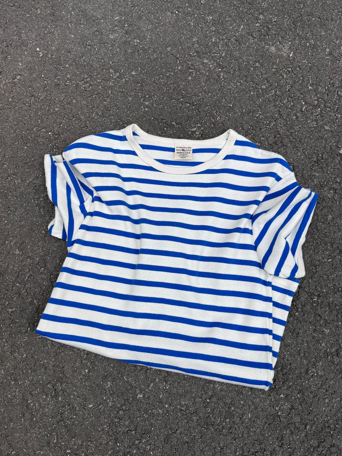 아비렉스 스트라이프 반팔티셔츠  상품이미지2